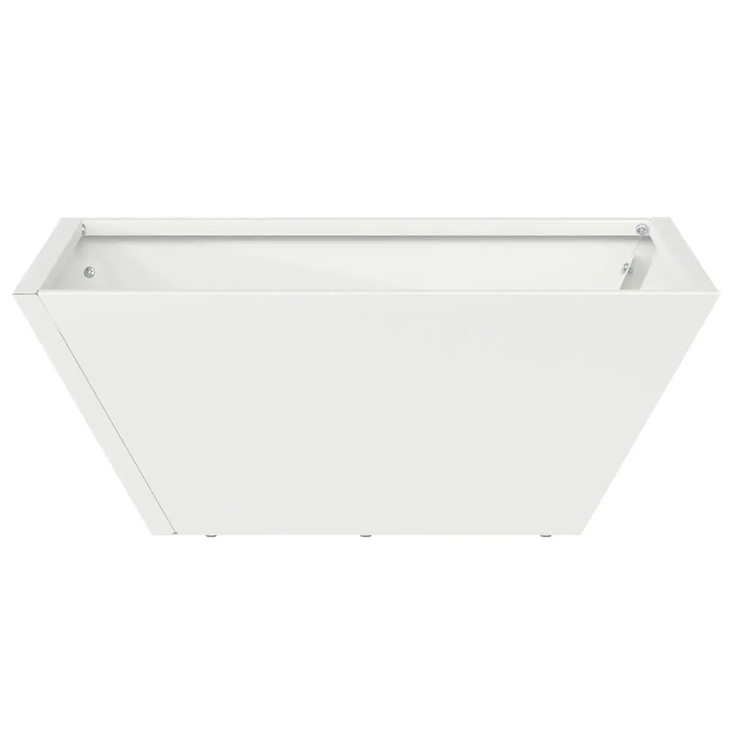Vaso da giardino 5 pcs Bianco 40 x 40 x 15 cm 873813