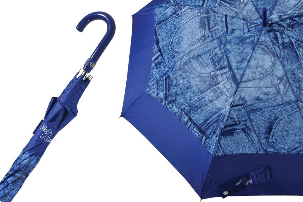Ombrello da Pioggia Golf Automatico Fashion Donna Jeans Alice Gatti