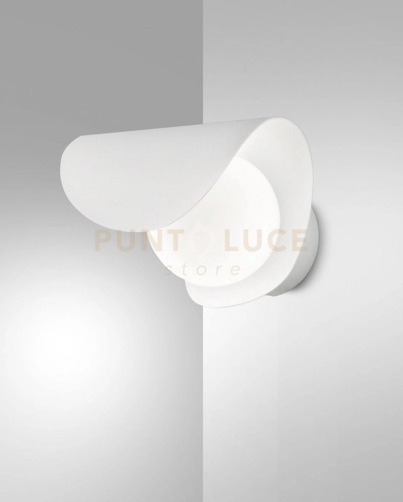 ADRIA APPLIQUE BIANCA A LED 3000K - 6W - 540 lm ORIENTABILE IP20 IN METALLO E VETRO