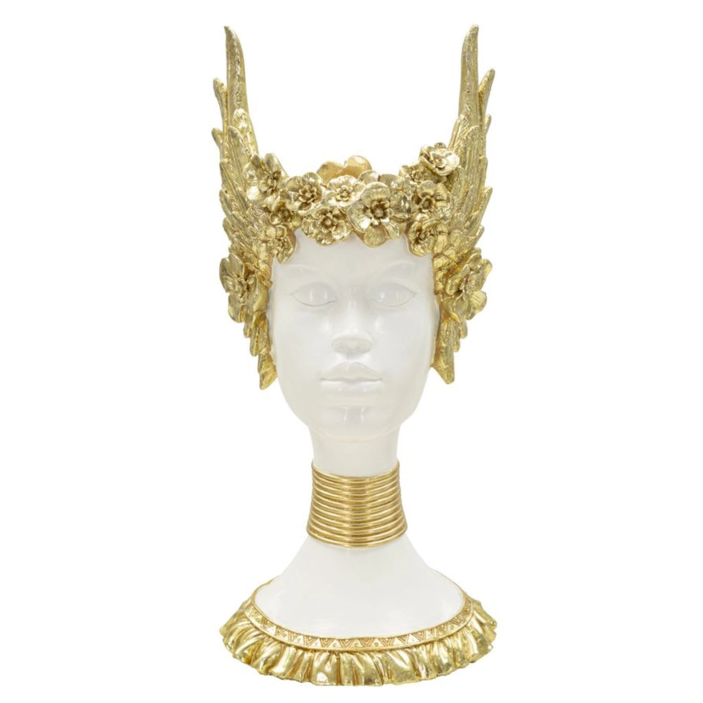 Scultura Icaro 1, Oro, Poliresina, 17,5x17x38 cm