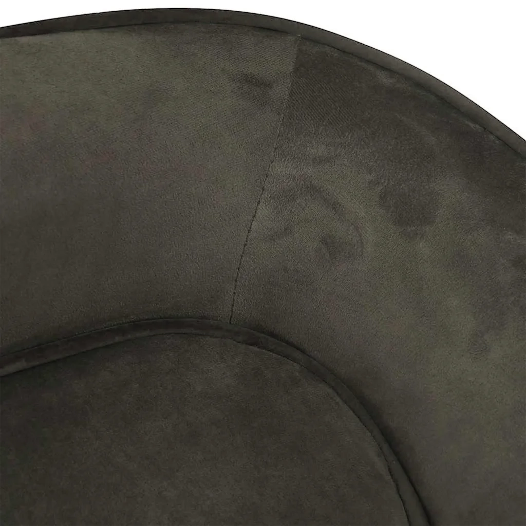Divano per Cani Grigio Scuro 67x47x36 cm in Peluche 171087