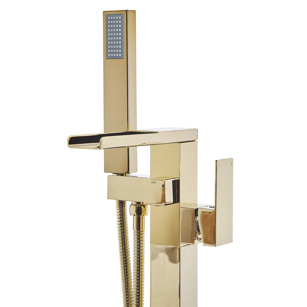 Miscelatore vasca da bagno cromato dorato freestanding 118 cm accessori bagno moderni