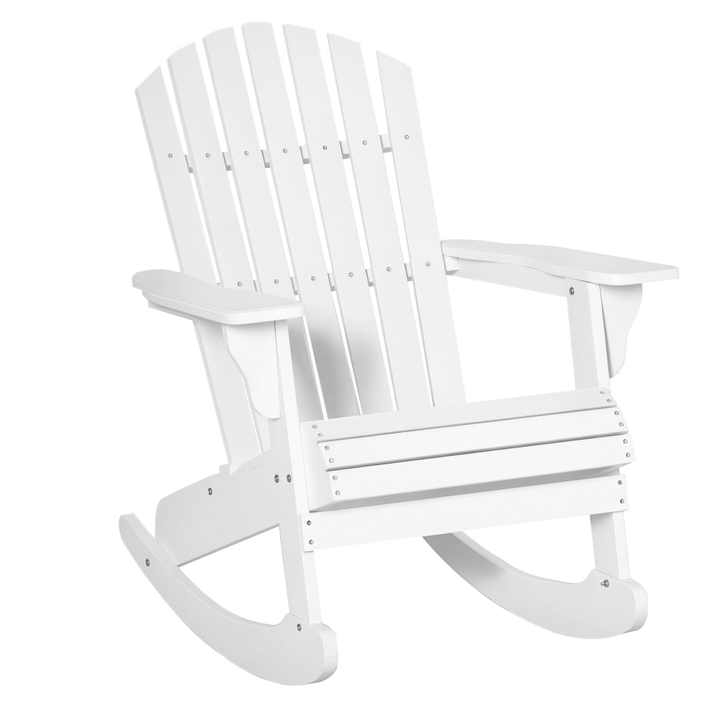 Poltrona dondolo da giardino ¨C Minimal ¨C Bianco 77x94x97 cm