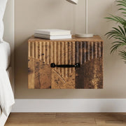 Mobiletto da notte a muro Legno antico 34,5 x 33 x 20 cm 898951