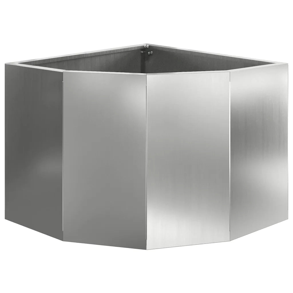 Vaso d'angolo Argento 45 x 45 x 35 cm Acciaio zincato 883652