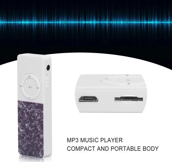 Portatile Riproduttore Audio Digitale - Riproduttore Hi-Fi Senza Perdita - Riduzione Rumore Intelligente - Fino a 64 GB - per Studenti e Bambini - Nero