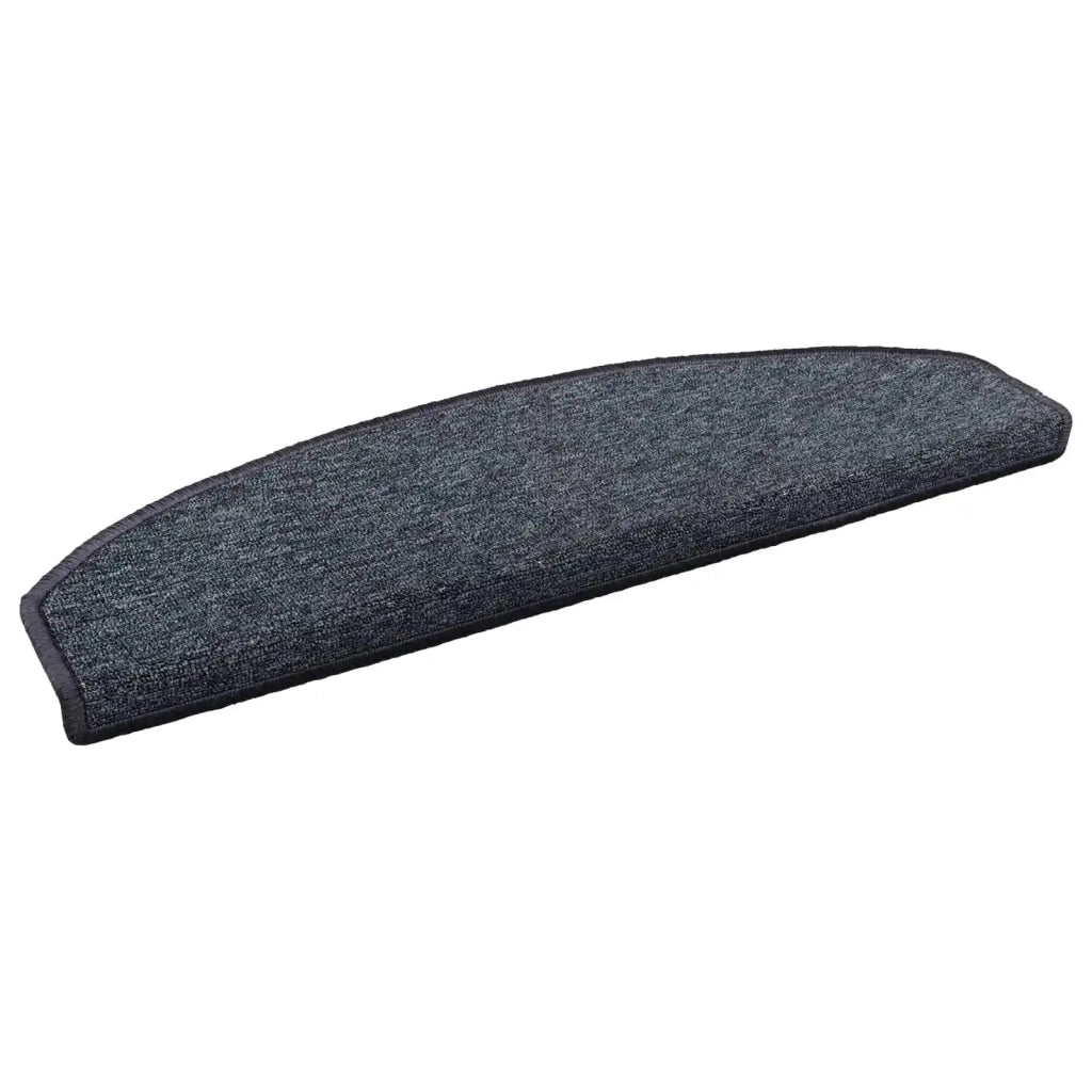 Tappetini per scale autoadesivi 15 pz | Gradini per Scale Grigio scuro e blu