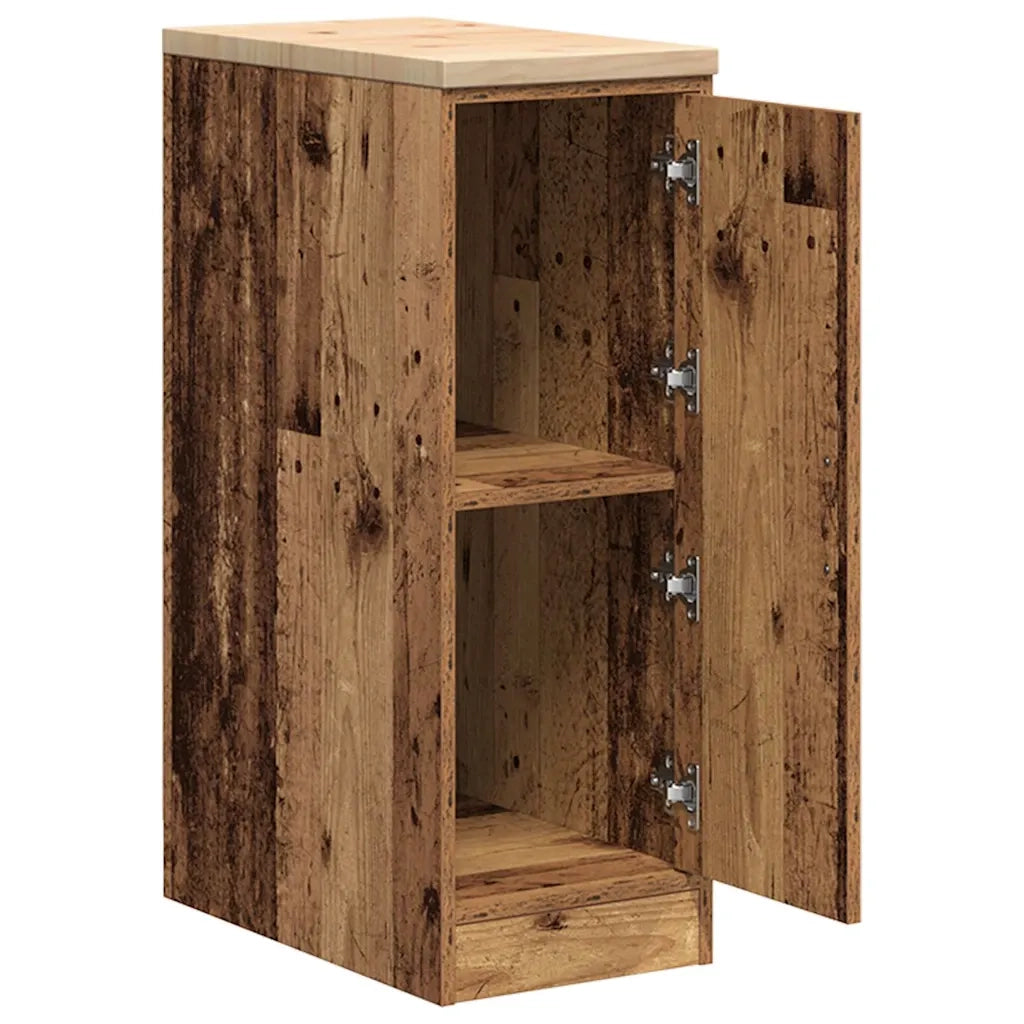 Armadietto per Garage in Legno Vecchio 30x51x85 cm 860560