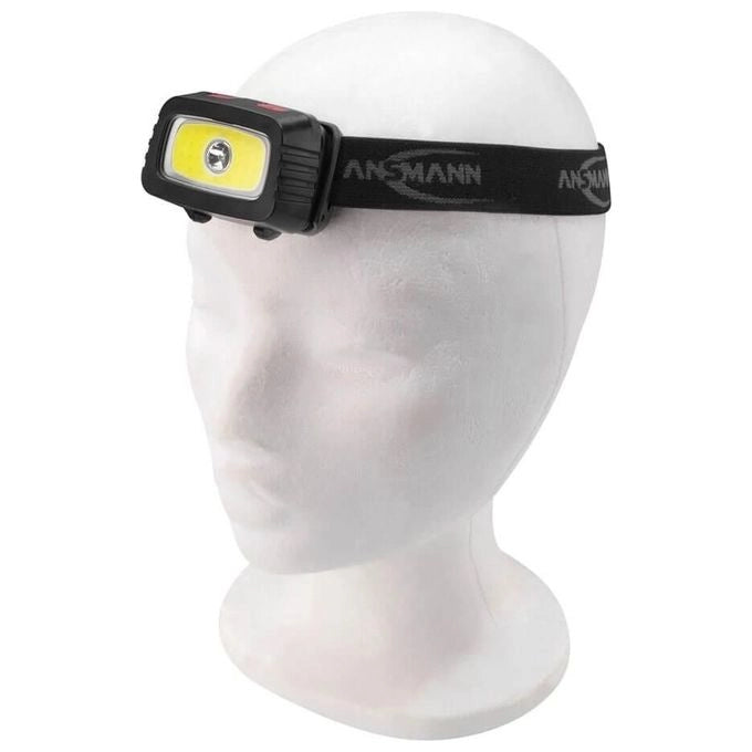 Ansmann HD200B Torcia a Fascia LED 200 lm 3 W IP44 autonomia 17 h 3x AAA colore Nero Grigio
