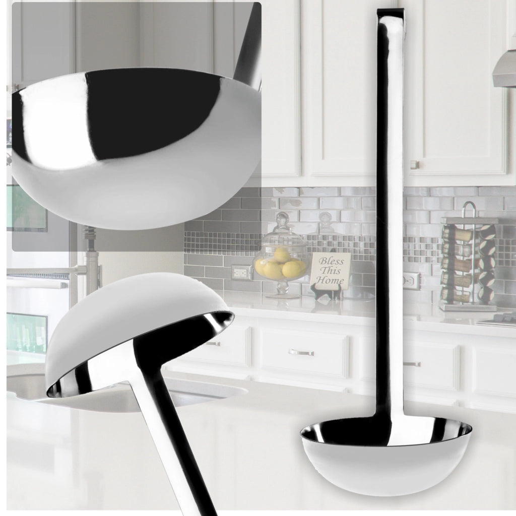 Set di mestoli in acciaio KADAX da 7+8 cm per zuppa e salse.