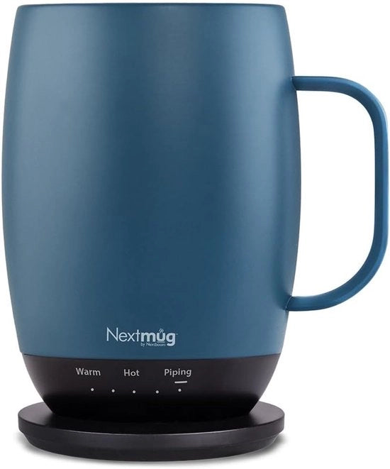 Moka con Controllo di Temperatura e Riscaldamento - 18 oz. - Blu di Pietra