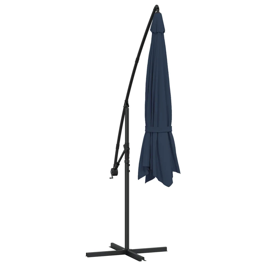 Ombrellone a Sbalzo da Giardino 3,5 m Blu 42198