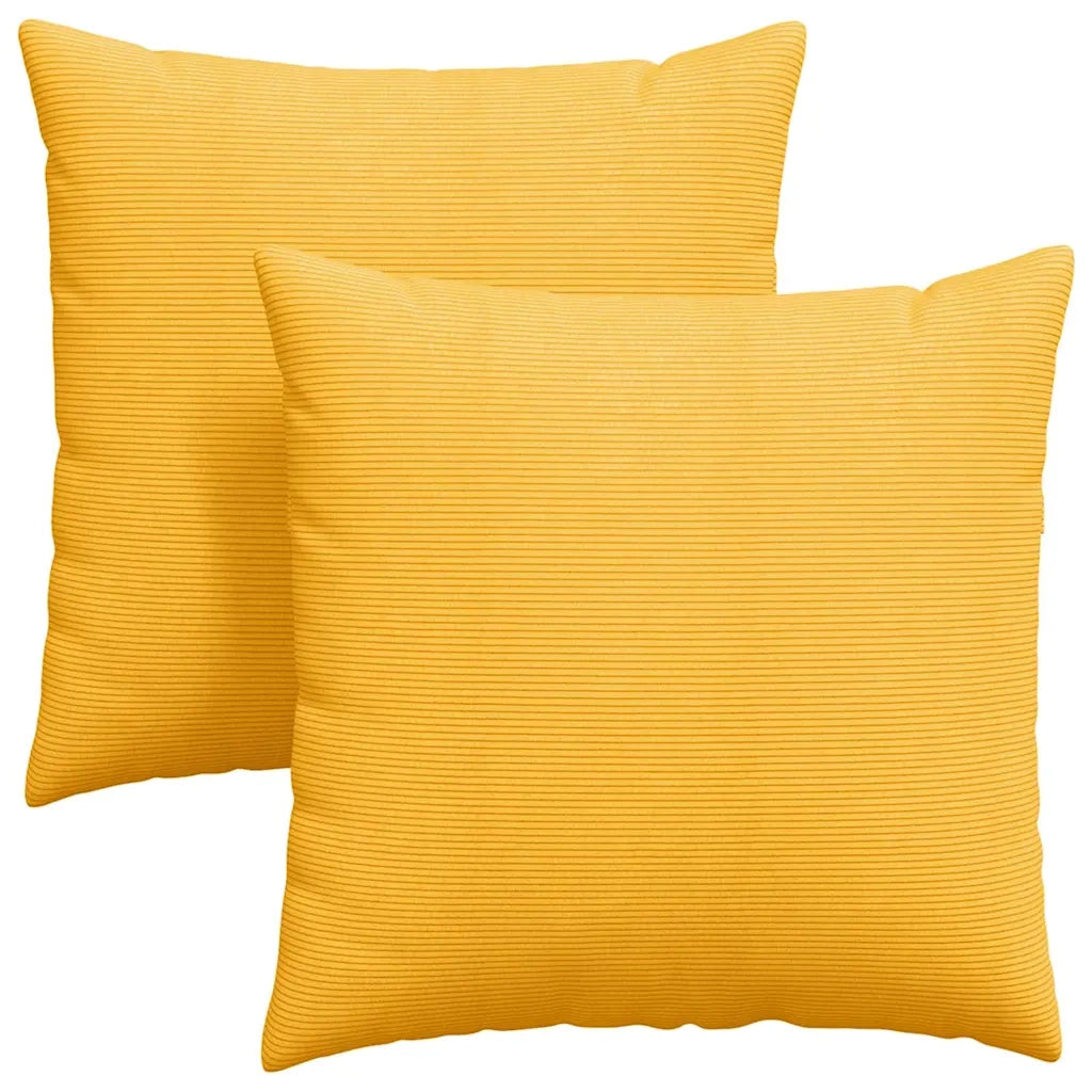 Cuscini da Divano 2 pcs Giallo Chiaro 60 x 60 cm 42014038