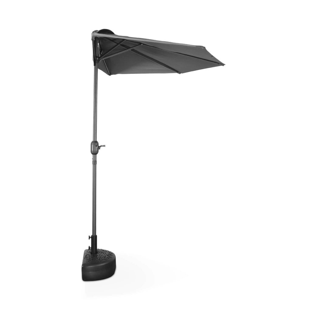 Mezzo ombrellone rotondo, ø2,5m, grigio