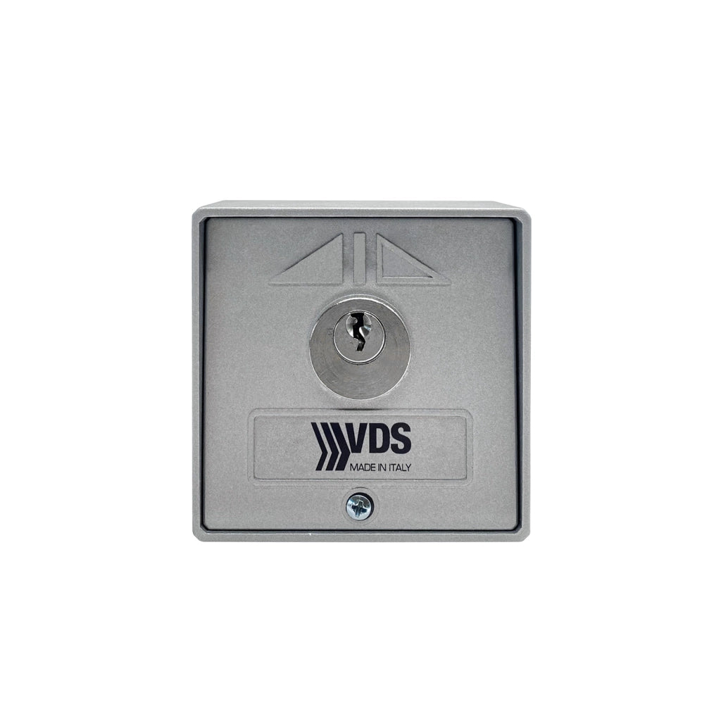 SELETTORE DA ESTERNO START/STOP ALLUMINIO VDS PLA 198/2 AUTOMAZIONE AUTOMATISMI