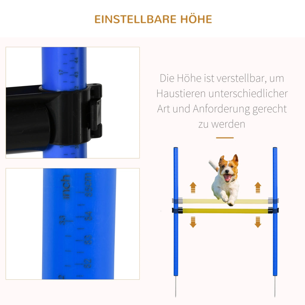 Set Agility per Cani ¨C Minimal ¨C Giallo e Blu
