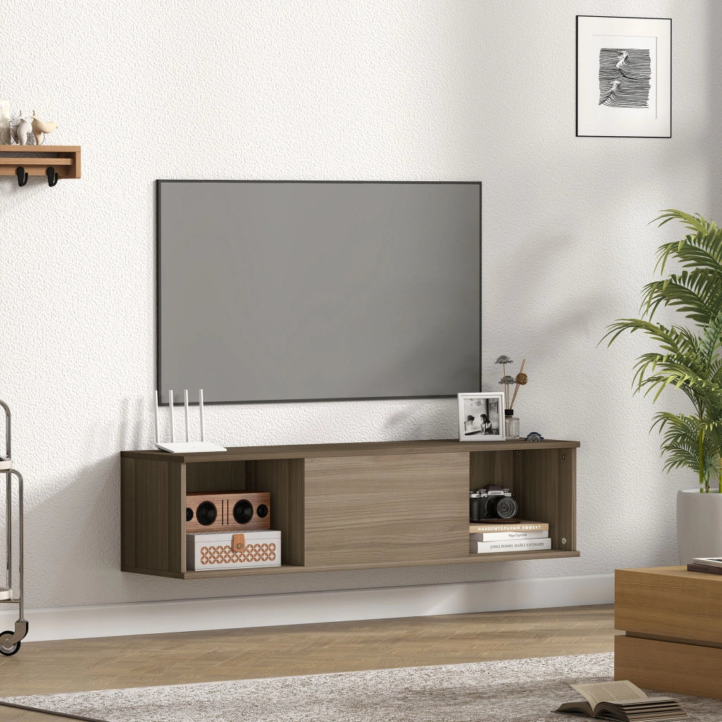 Mobile TV sospeso ¨C Minimal ¨C marrone 120x30x29,5 cm