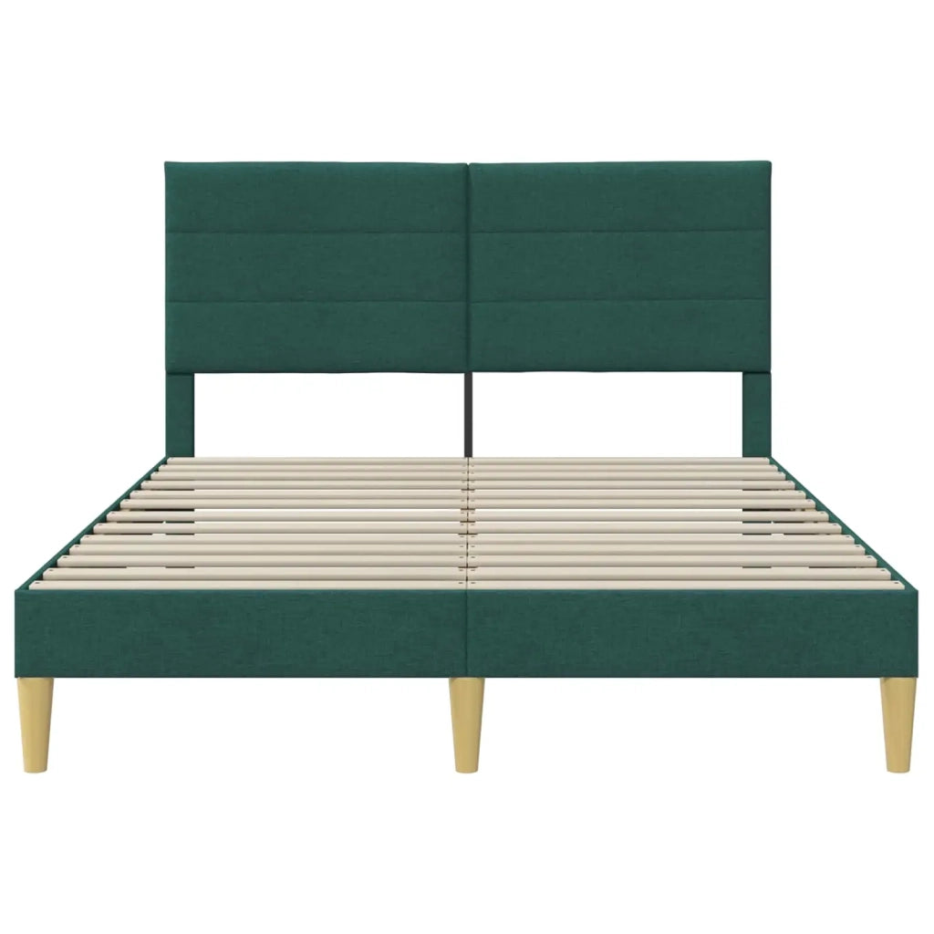 Struttura del letto Verde Scuro 140 x 200 cm Tessuto 42027591