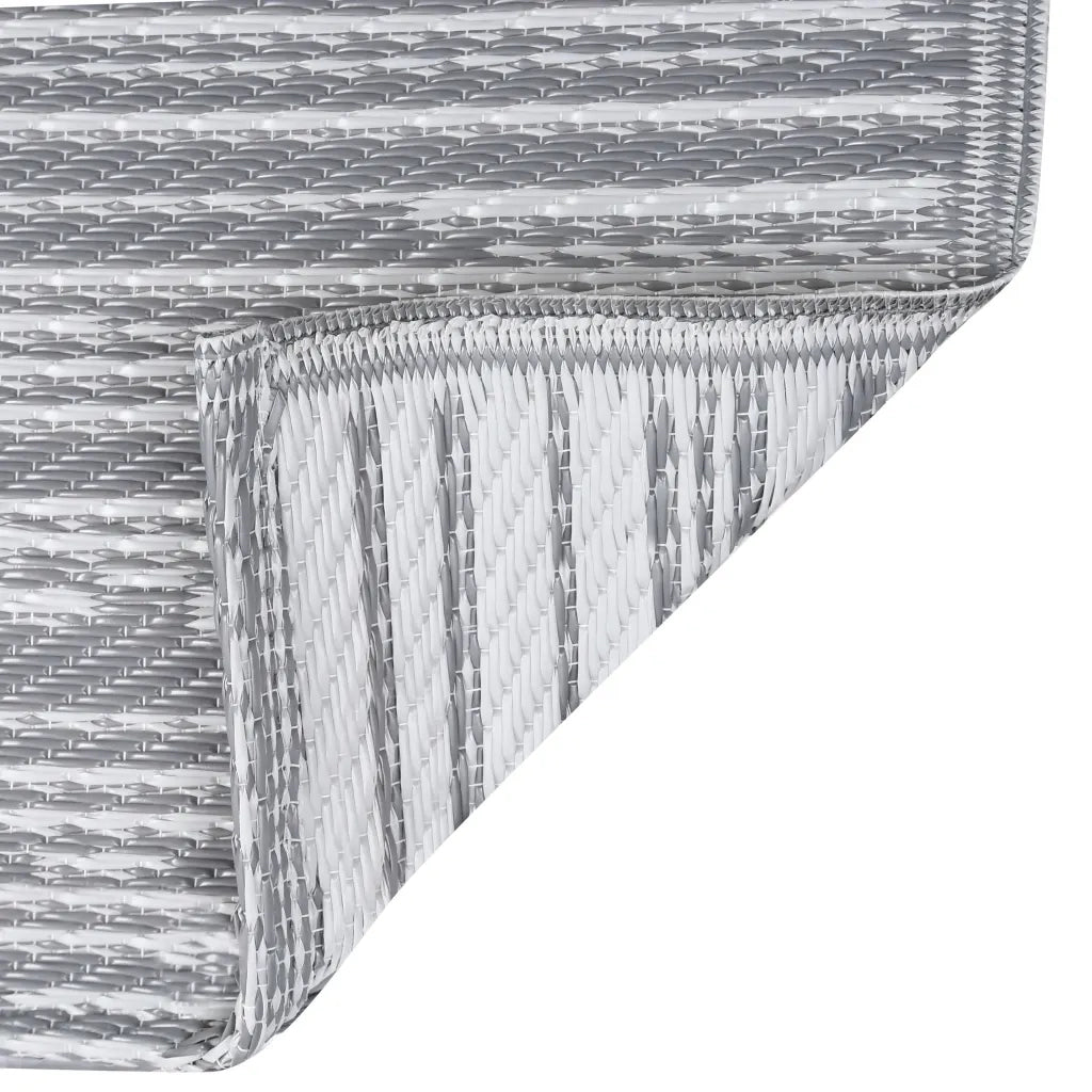 Tappeto da Esterni ARAKIL Grigio 190x290 cm in PP 310439