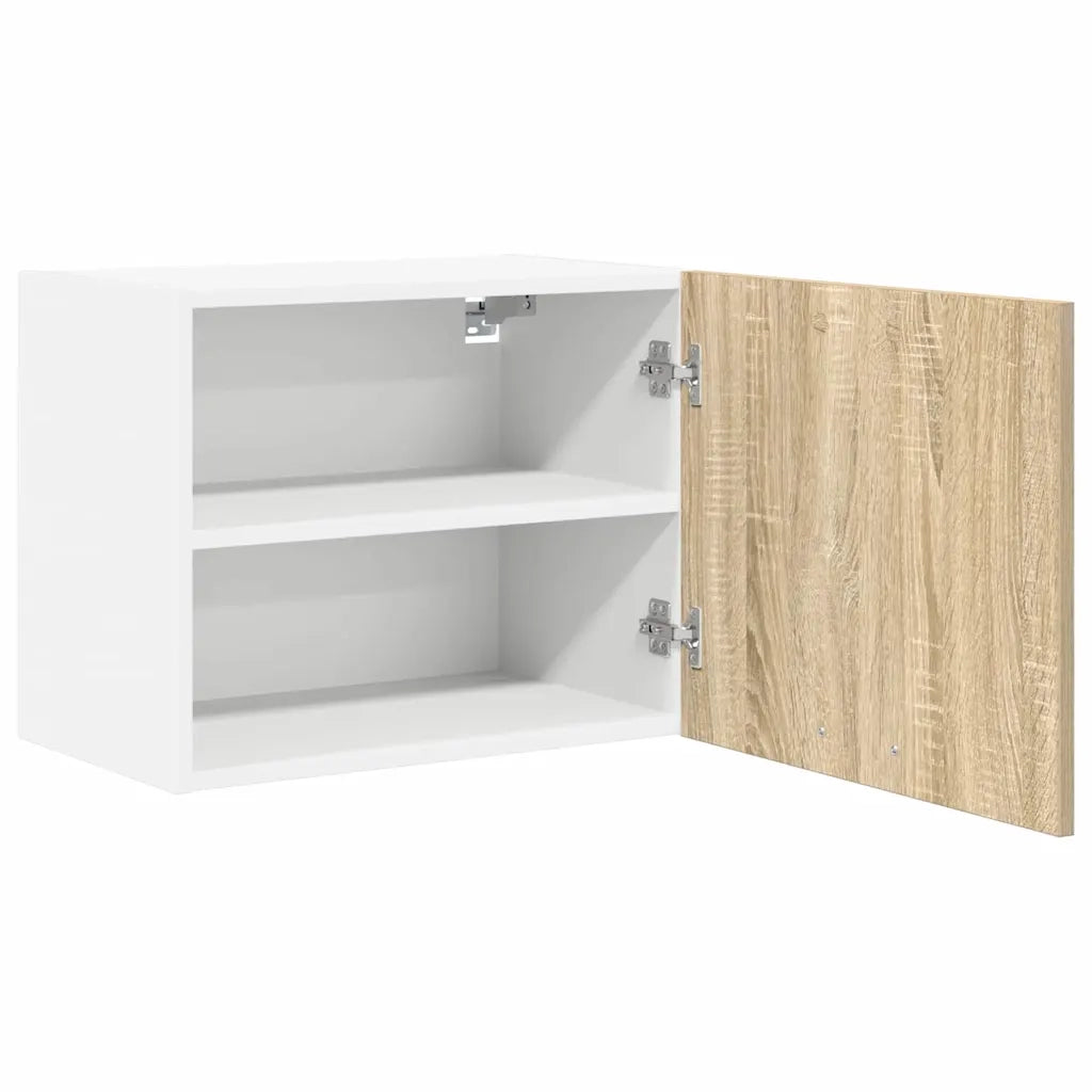 Armadio pensile 2 pcs Quercia Sonoma e Bianca 50 x 31 x 40 cm 884151