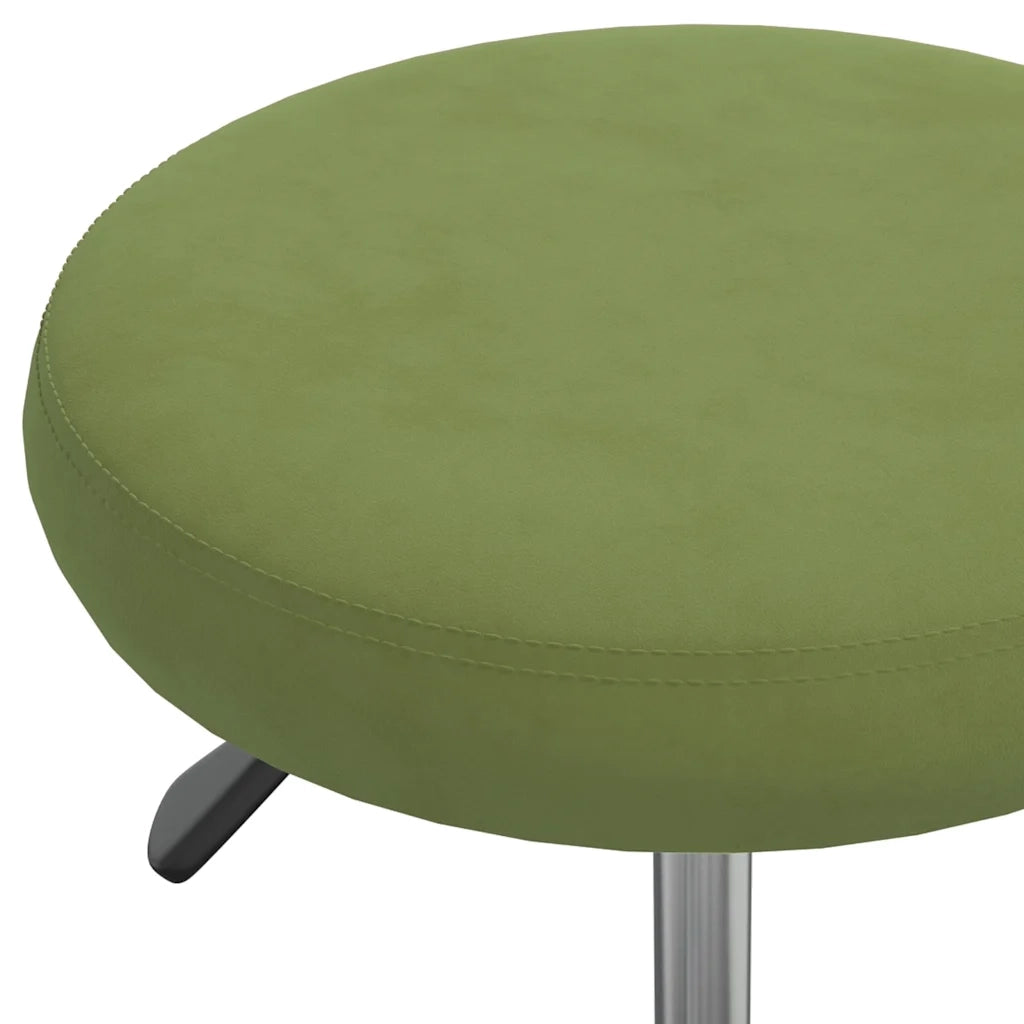 Sgabello da Massaggio in Velluto Verde Chiaro CFW5504606
