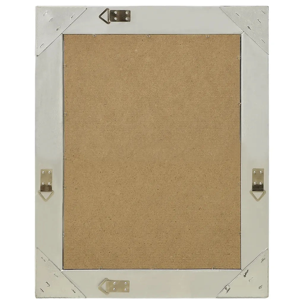 Specchio da Parete Stile Barocco 50x60 cm Argento 320318