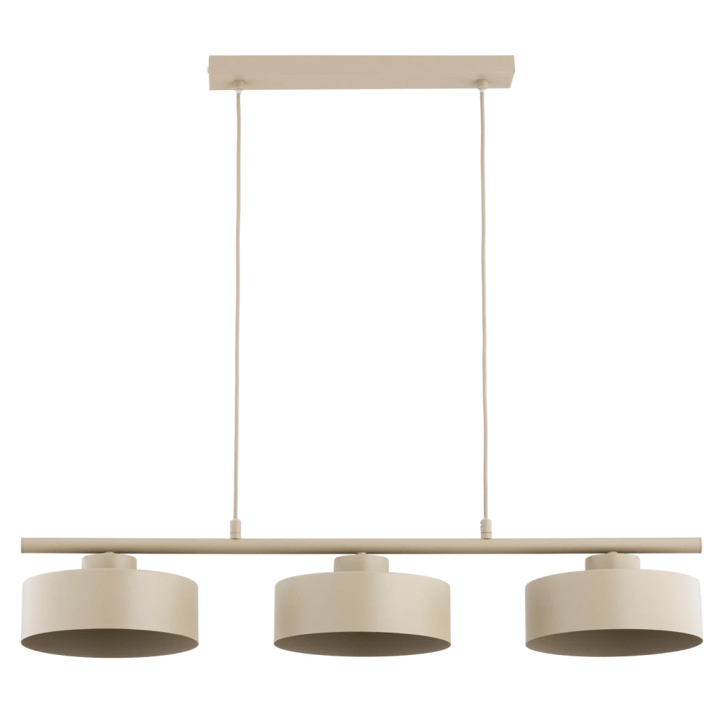 Lampada a sospensione beige stick 3xE27 SELIA Alfa