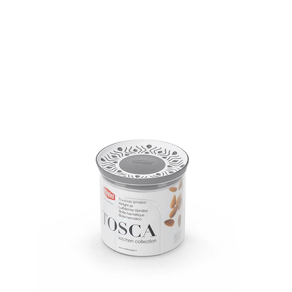 BARATTOLO TONDO 'TOSCA' grigio/bianco  - STEFANPLAST