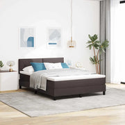 Letto a molle con testiera Marrone Scuro 140 x 200 cm Tessuto 3338695
