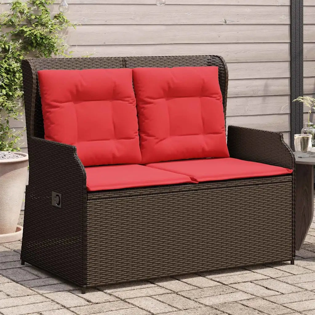 Panchina da giardino Marrone polyrattan 3394464