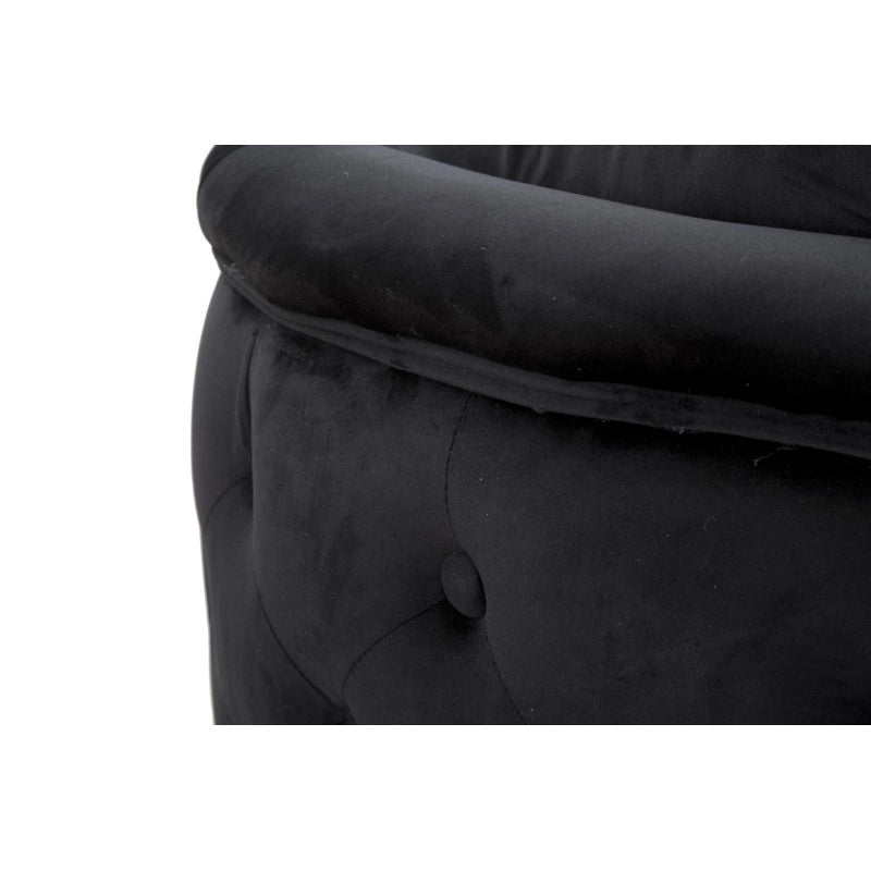 Divanetto Bucarest Nero cm 127x74x71