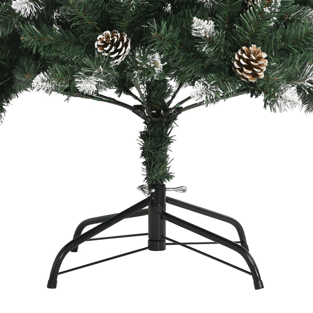 Albero di Natale Artificiale con Base Verde 240 cm PVC 345177