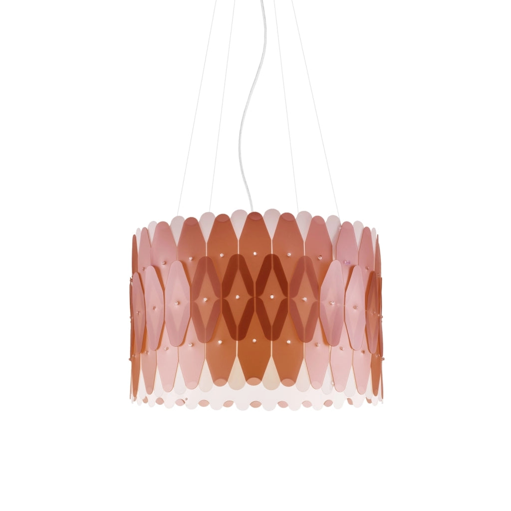 Lampadario Moderno Amanda Polilux ® Rame E Metallo Cromo 5 Luci E27