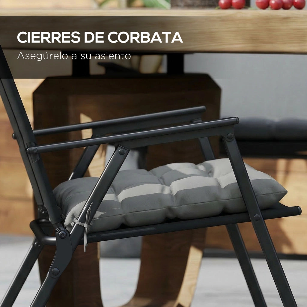 Cuscini per Sedie da Pranzo ¨C Minimal ¨C 6 Pezzi 40x40 cm Grigio