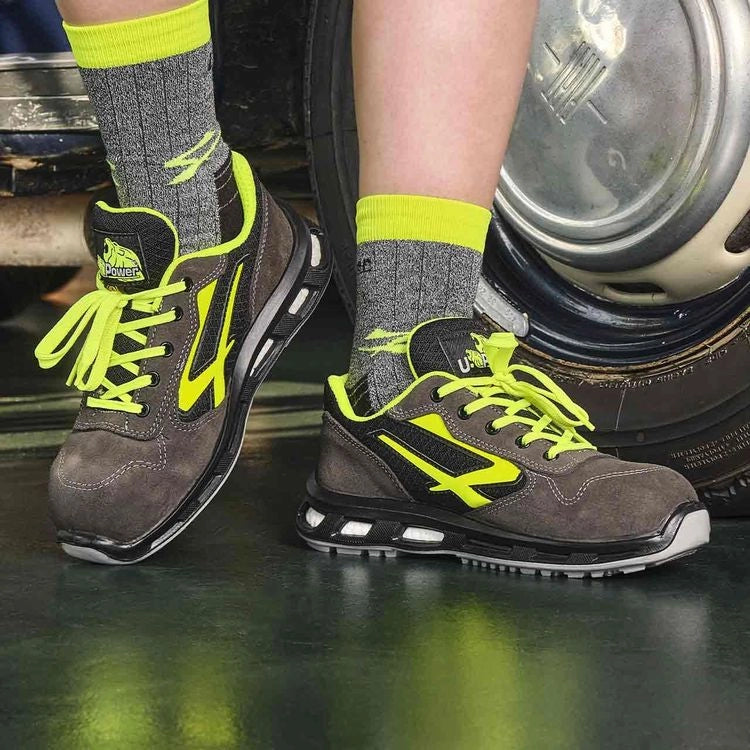 SCARPA DA LAVORO BASSA YELLOW S1P SRC- - n.38 - 1 paio U-POWER