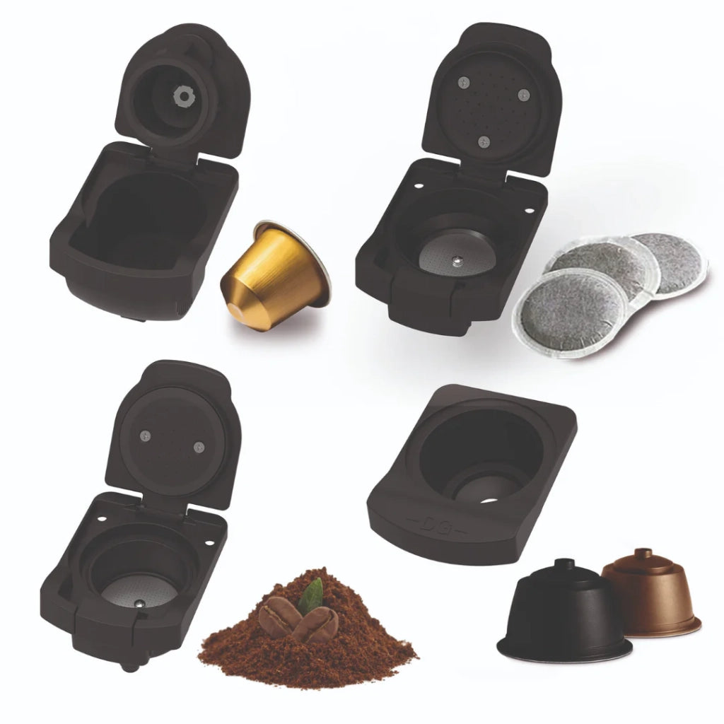 Macchina caffè multicapsula 4 in 1 20 bar, per capsule e macinato con funzione caldo freddo e serbatoio 0,85L - Sogo
