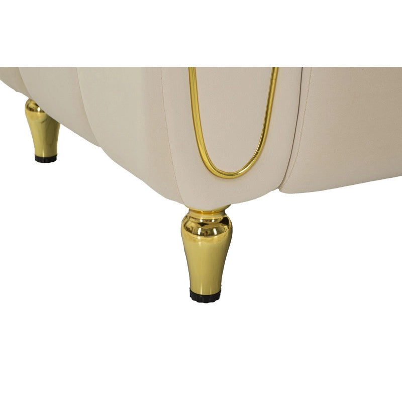 Poltrona Alma Crema Con Cuscino cm 97x81x71