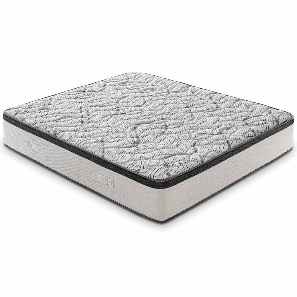 Materasso Matrimoniale 160x190 - In schiuma HR - Alta densità - Ortopedico e Indeformabile - Altezza 15 cm
