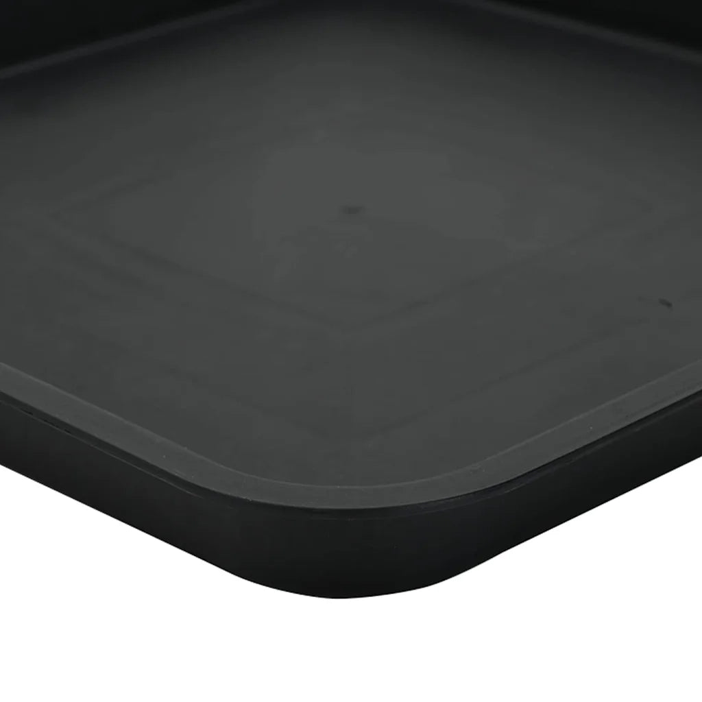 Vasi per Piante 6 pcs Nero 23 x 23 x 17,5 cm Plastica 3403299