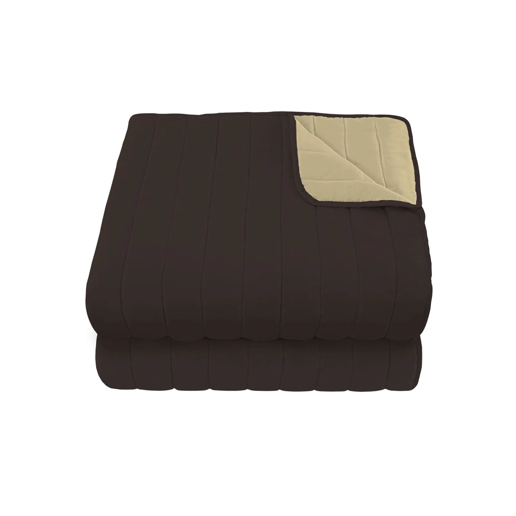 Trapuntino Doubleface Singolo 100gr Marrone/Panna