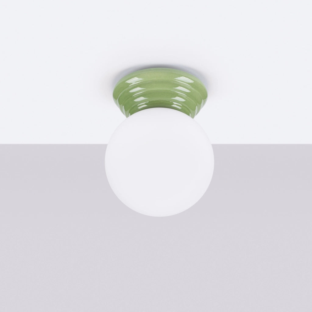 Lampada da soffitto ZORI verde IP44