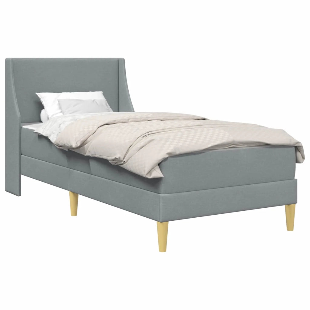 Struttura letto con materasso-Giroletto Grigio chiaro 80x 200 cm