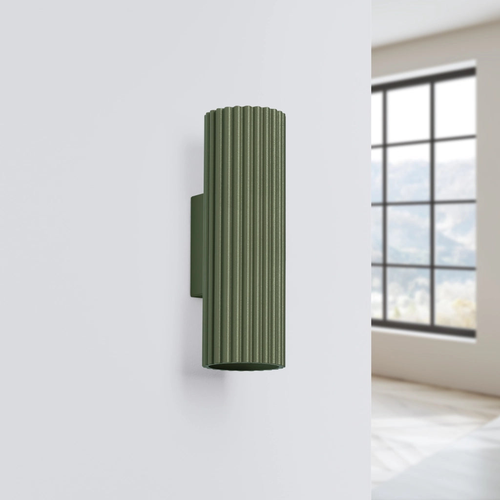 Lampada da parete KARBON 20 verde oliva