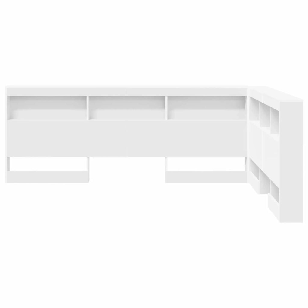 Testata contenitore Bianco 140 cm Legno multistrato 3335485