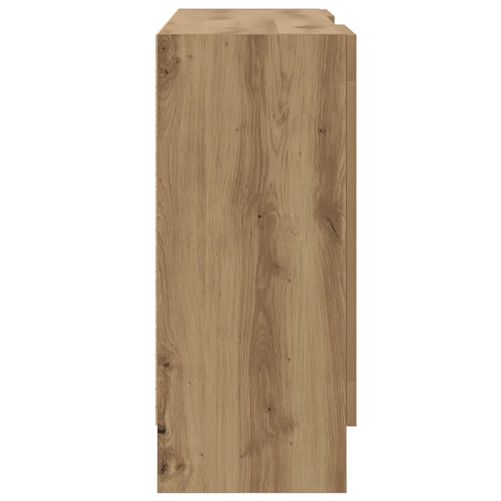 Credenza-Buffet-Armadio da cucina Rovere Artigianale 120x30,5x70 cm in Truciolato 383196