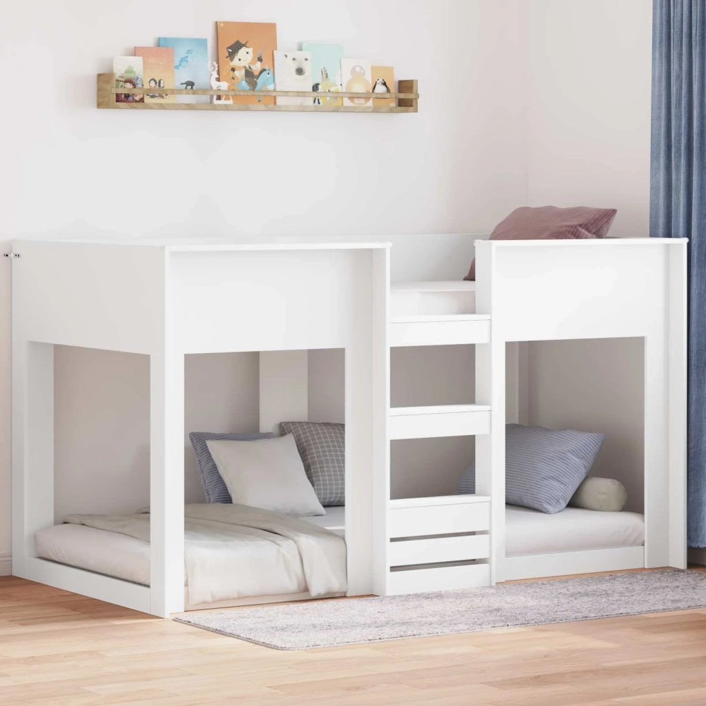 Letto a Castello per Bambini Bianco 80 x 200 cm