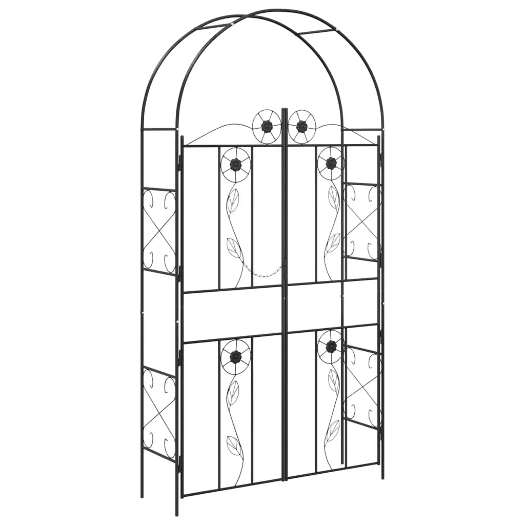 Arco da Giardino Tinta unita Nero 115 x 37 x 226 cm 42021348