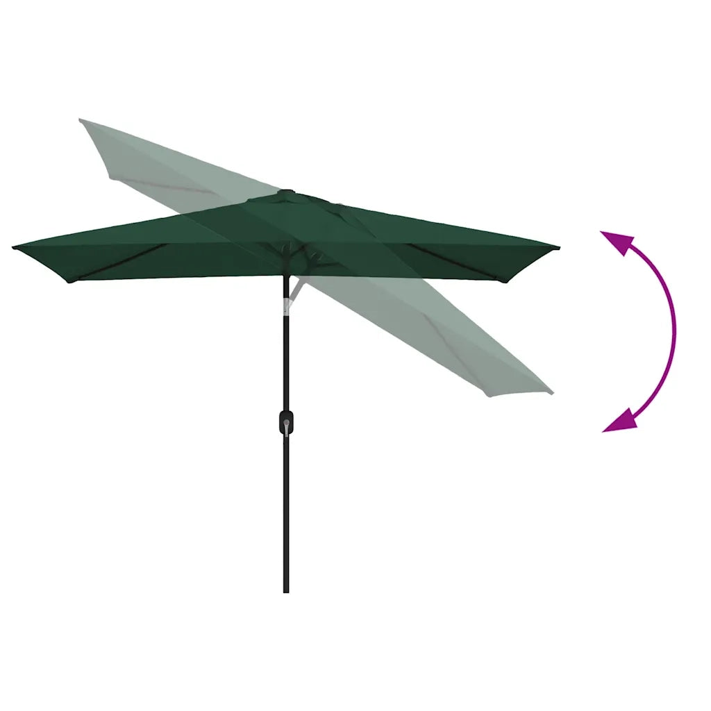 Parasole rettangolare 200 x 300 cm Verde