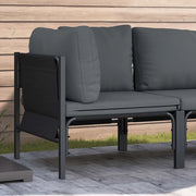 Mobili da Esterno con cuscino Antracite 80 x 80 x 71 cm Acciaio 42009986