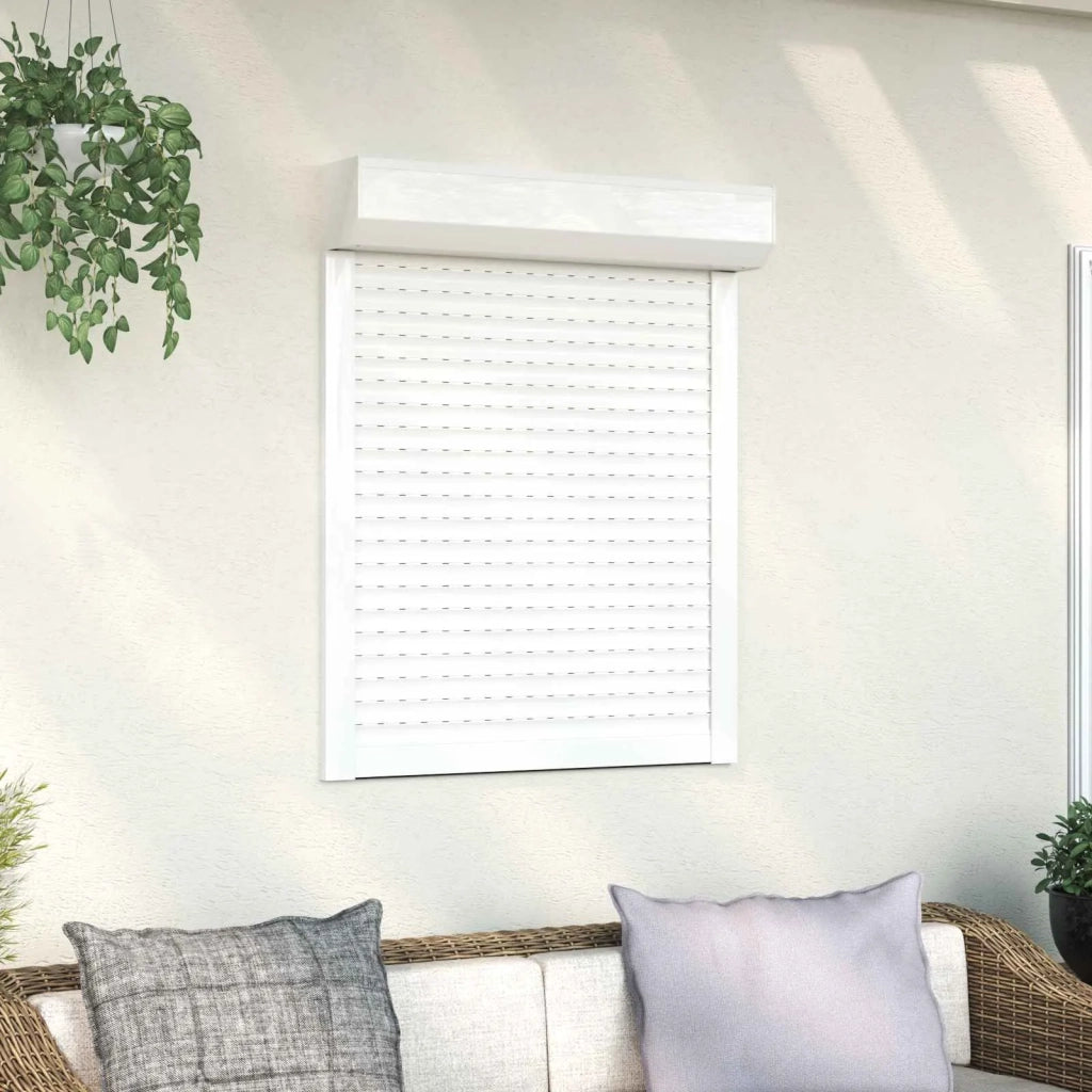Persiana a rullo Bianco 80 x 100 cm Alluminio e poliuretano CFW9912921